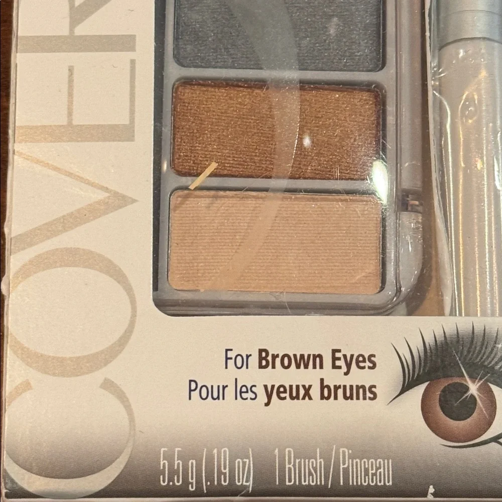 NIP Covergirl Exact Eyelights 700 Vibrant Browns 4 Color Palette With Brush RARE